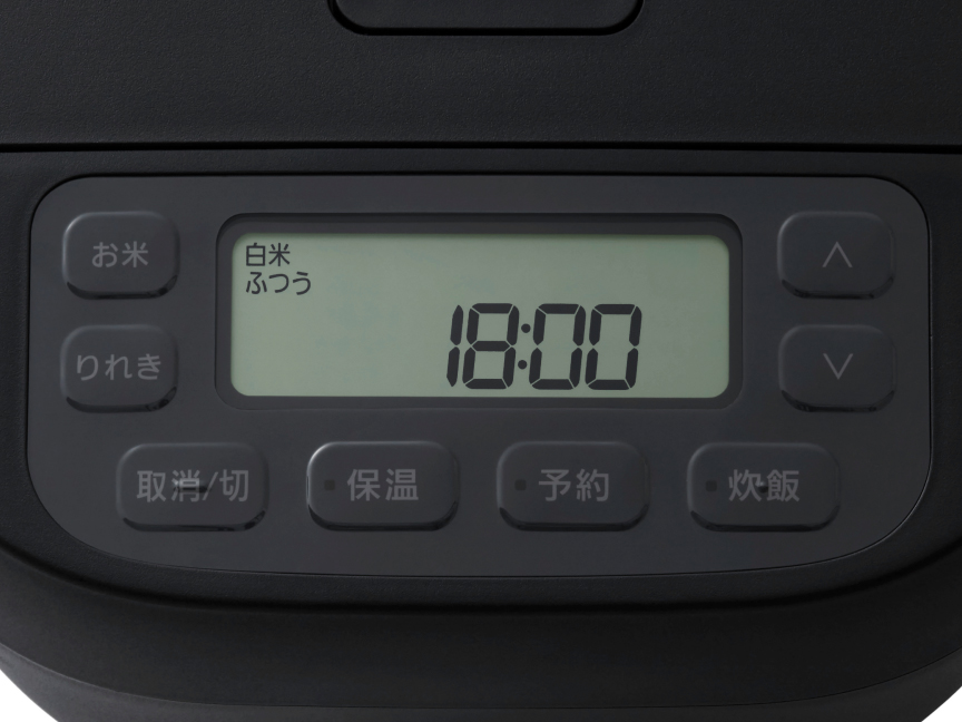 シンプルで使いやすい操作面